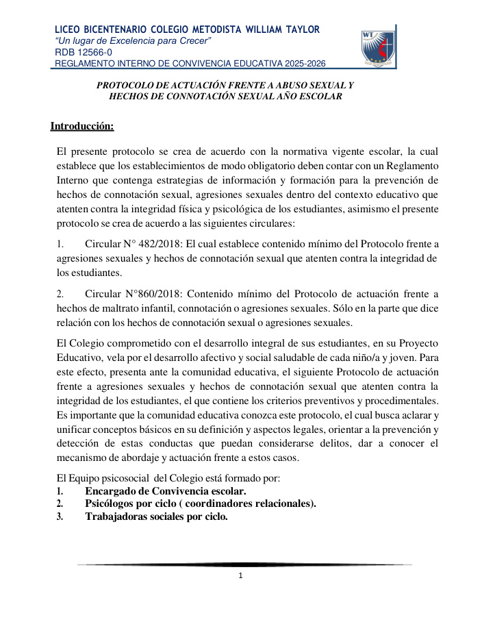 Portada Protocolo frente a Abuso Sexual y Hechos de Connotación Sexual