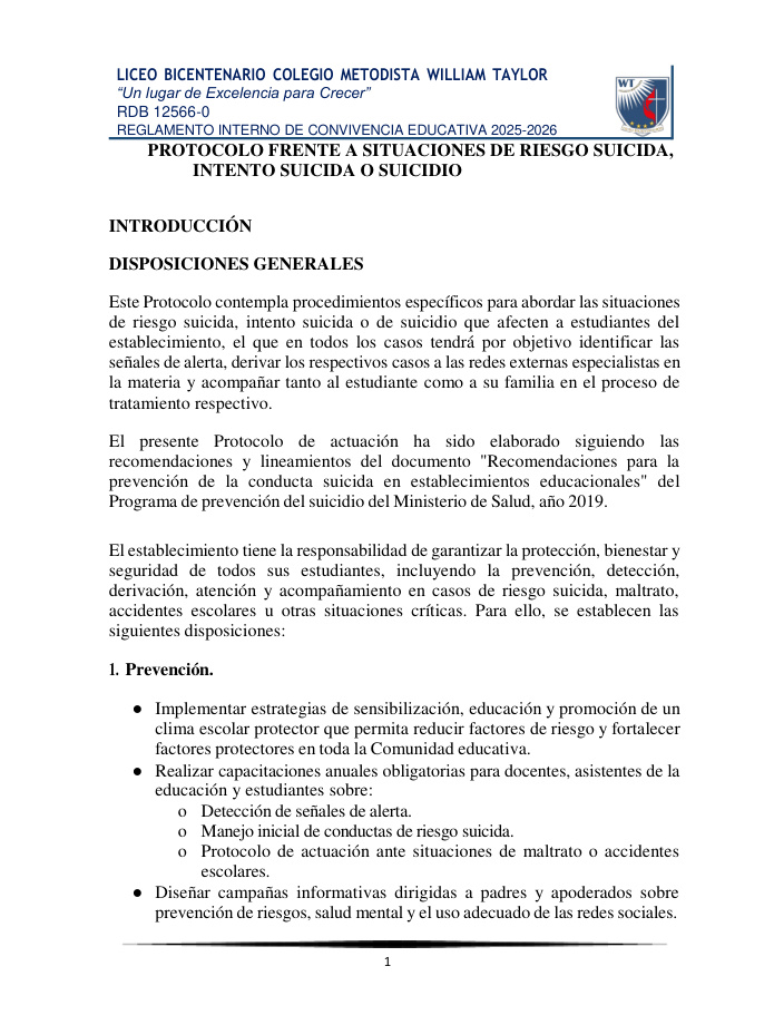 Portada Protocolo frente a Riesgo Suicida, Intento Suicida o Suicidio